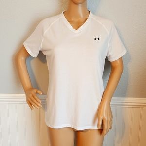 Women's White Under Armour Tee